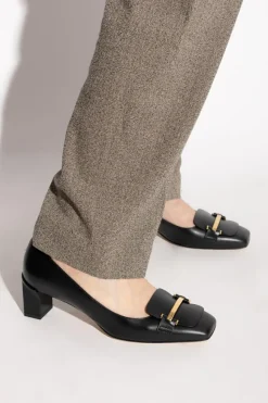 Tod’s CZARNY Skórzane but na obcasie