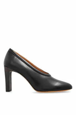 Tod’s CZARNY Skórzane buty na obcasie
