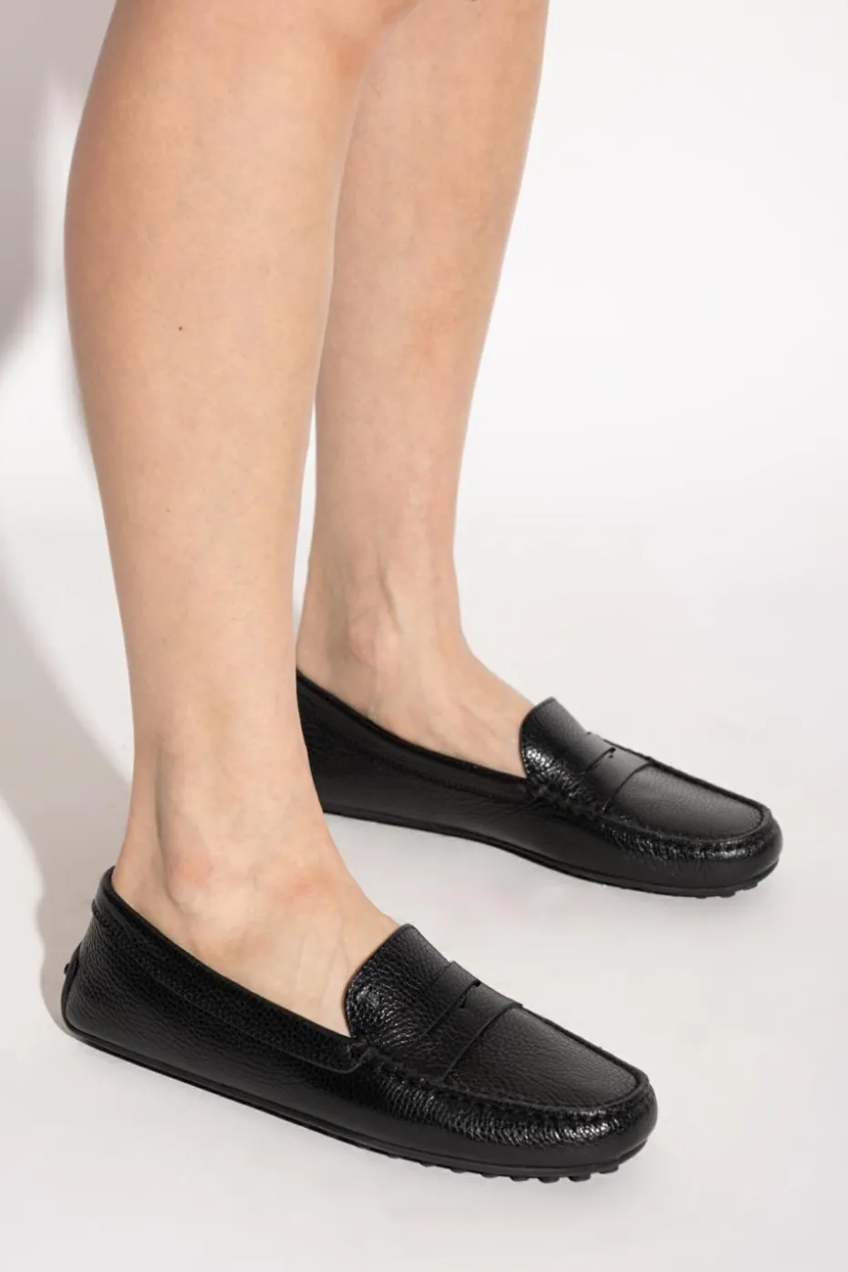 Tod’s CZARNY Skórzane mokasyny