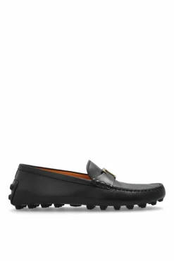 Tod’s CZARNY Skórzane mokasyny