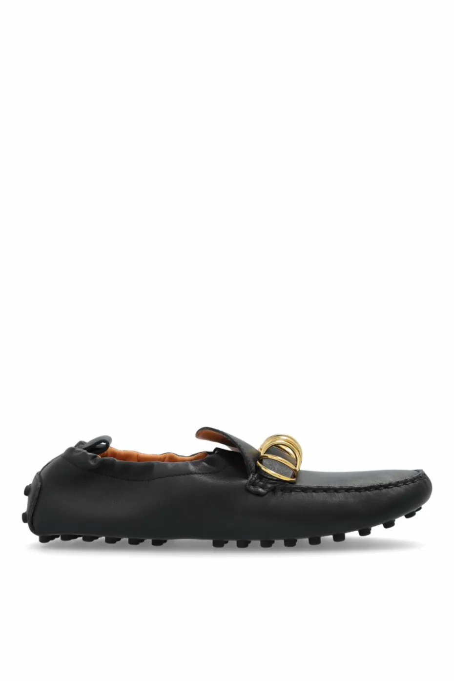 Tod’s CZARNY Skórzane mokasyny