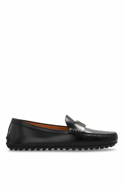 Tod’s CZARNY Skórzane mokasyny