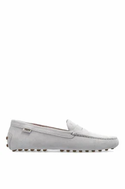 Tod’s FIOLETOWY Skórzane mokasyny