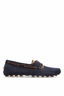 Tod’s GRANATOWY Zamszowe mokasyny