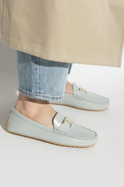 Tod’s jasnoniebieski Skórzane mokasyny