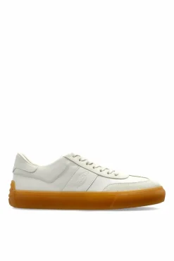 Tod’s kremowy Zamszowe buty sportowe