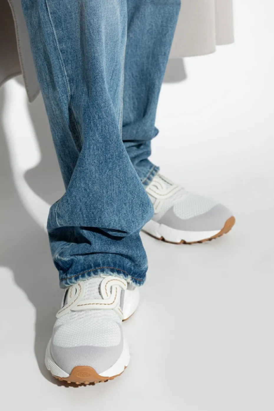 Tod’s SZARY Buty sportowe z logo