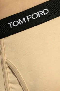 Tom Ford beżowy Bawełniane bokserki