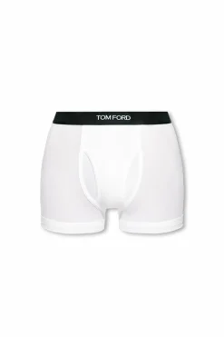 Tom Ford BIAŁY Bokserki z logo