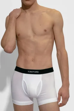 Tom Ford BIAŁY Bokserki z logo