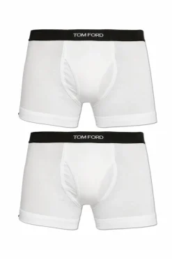 Tom Ford BIAŁY Dwupak bokserek z logo