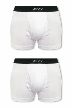 Tom Ford BIAŁY Dwupak bokserek z logo