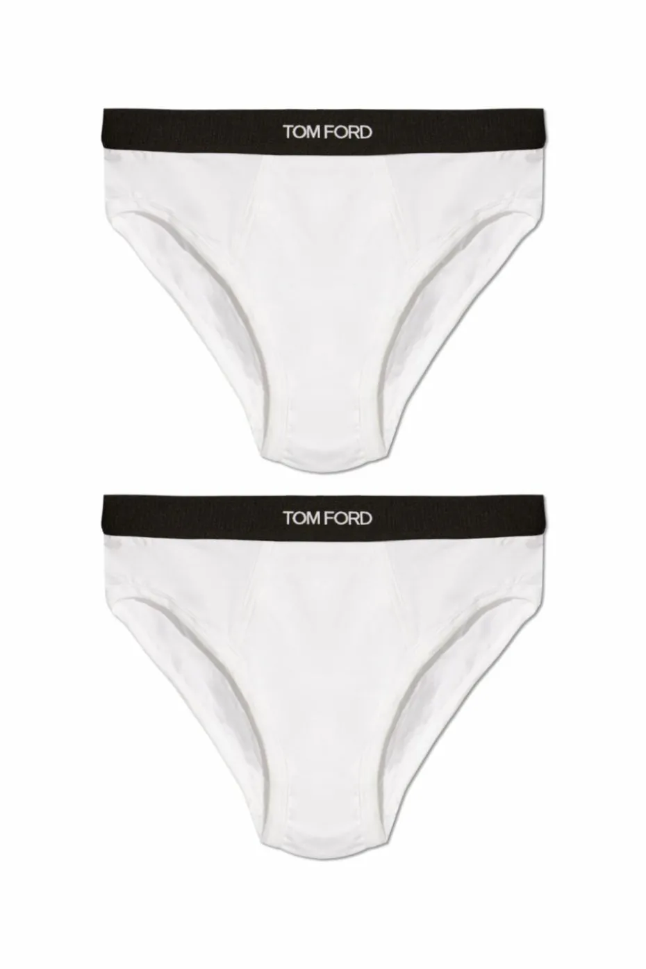 Tom Ford BIAŁY Dwupak slipów z logo