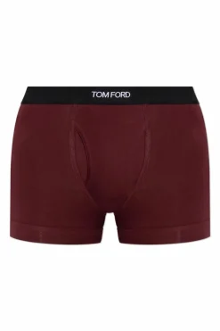 Tom Ford BORDO Bokserki z logo