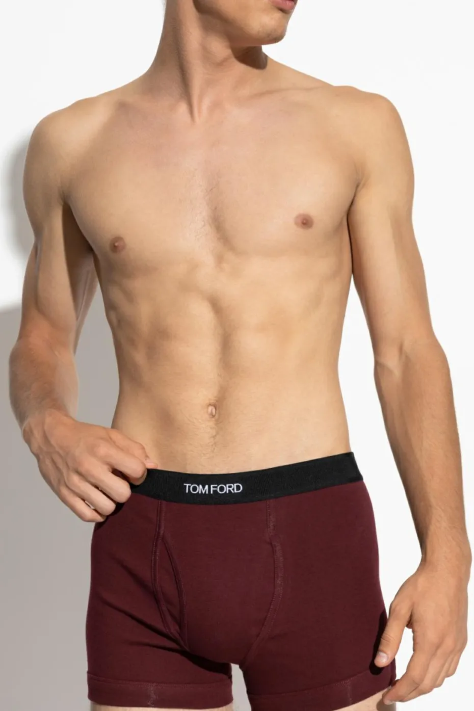 Tom Ford BORDO Bokserki z logo