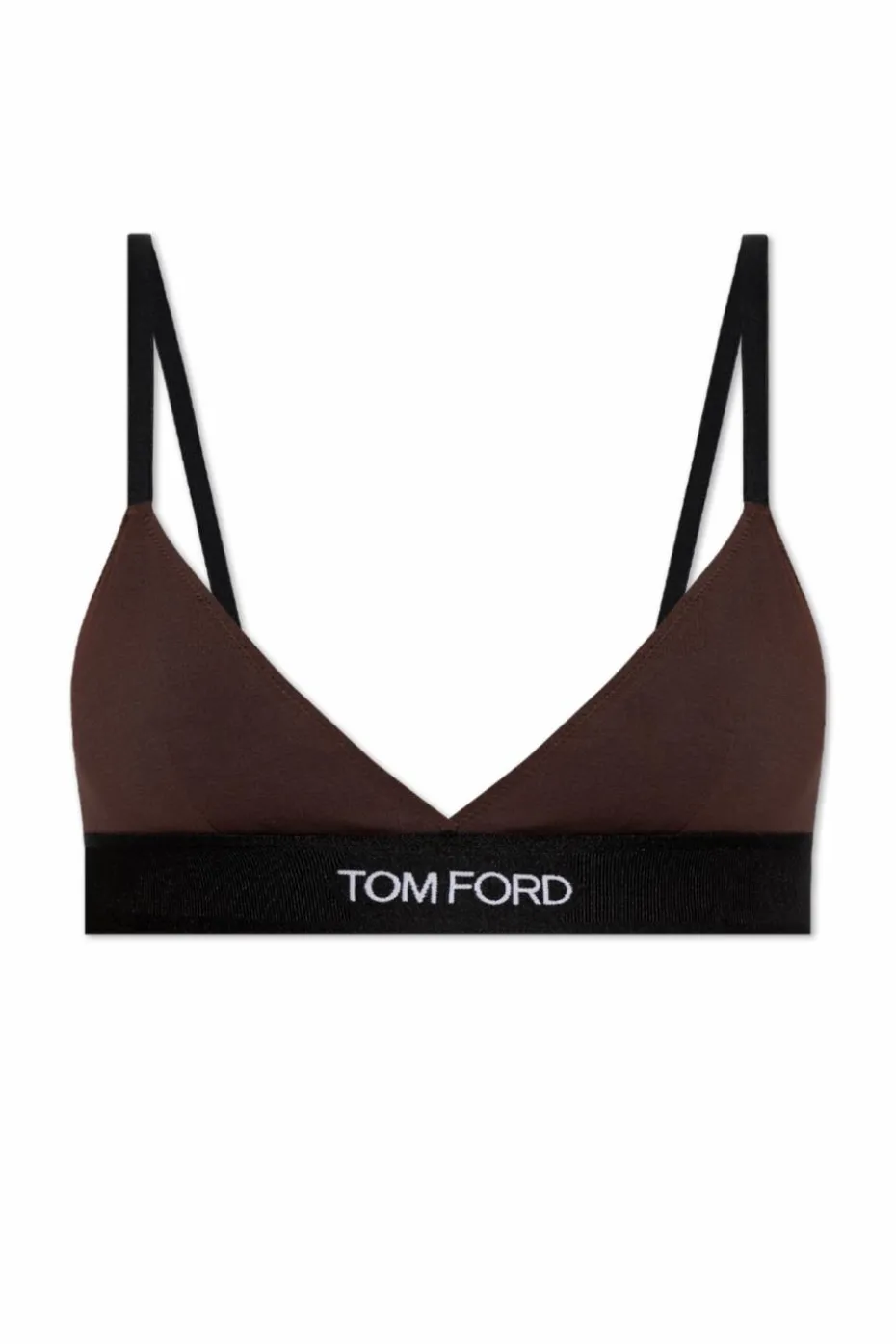 Tom Ford BRĄZOWY Biustonosz z logo