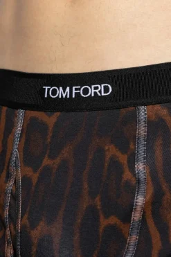 Tom Ford BRĄZOWY Bokserki z logo