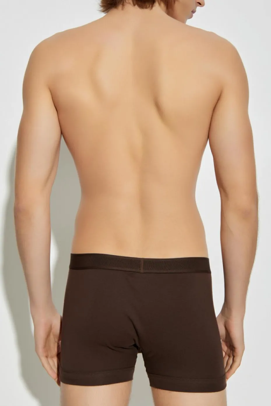 Tom Ford BRĄZOWY Bokserki z logo