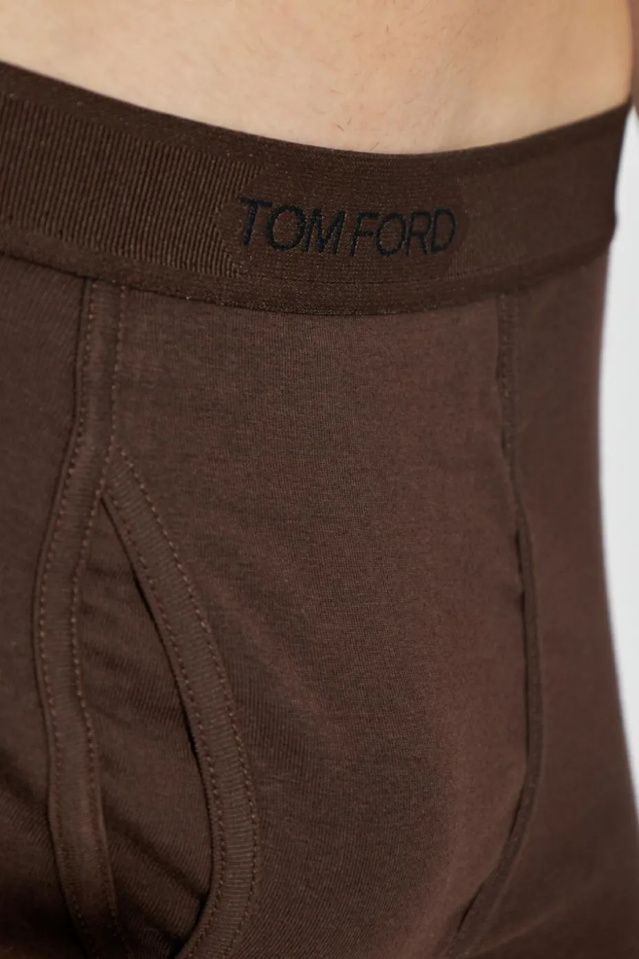 Tom Ford BRĄZOWY Bokserki z logo