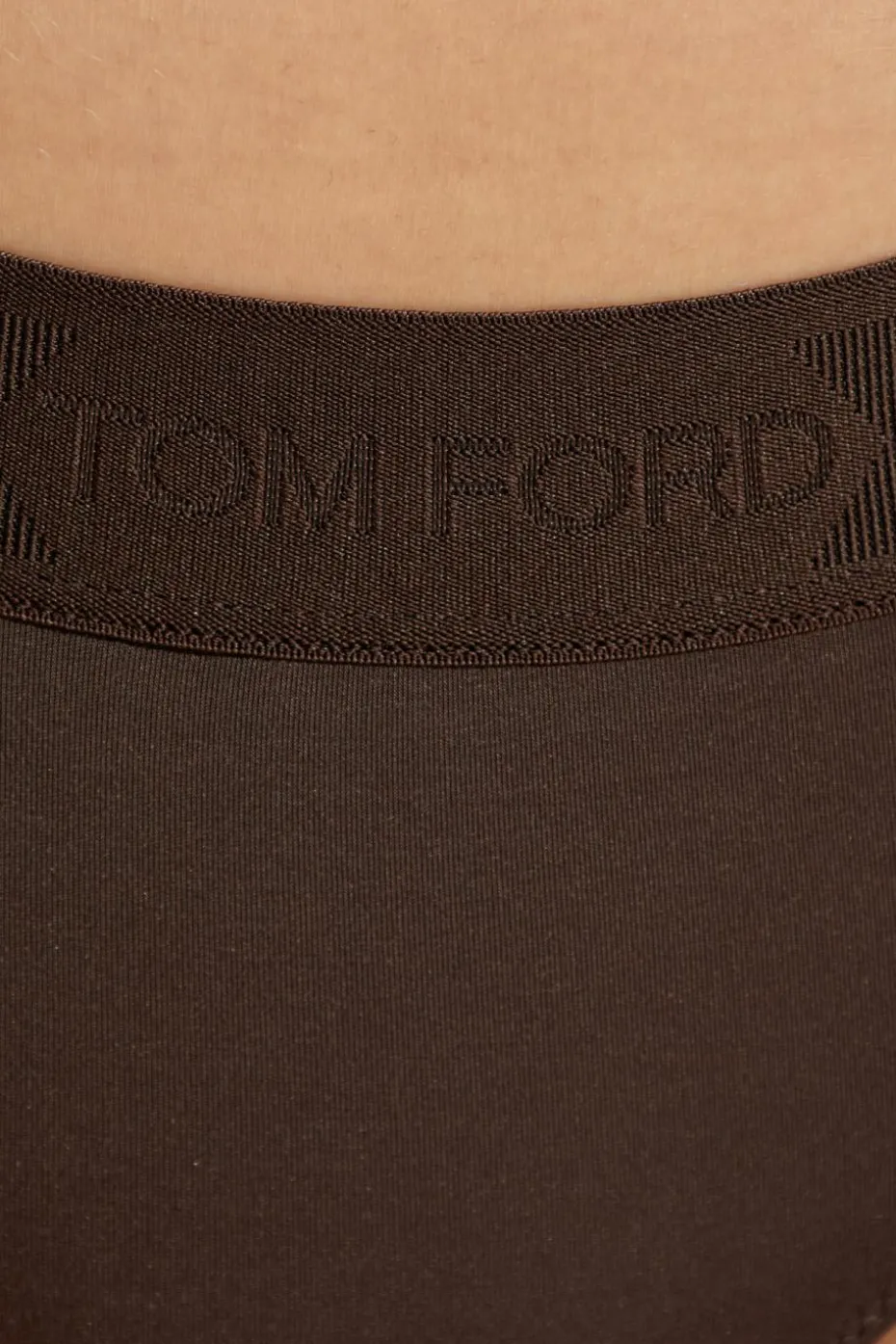 Tom Ford BRĄZOWY Figi z logo