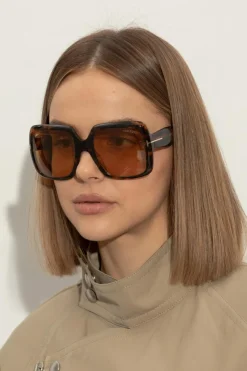 Tom Ford BRĄZOWY Okulary przeciwsłoneczne