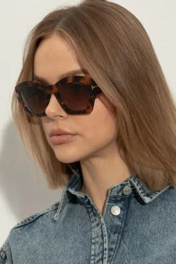Tom Ford BRĄZOWY Okulary przeciwsłoneczne