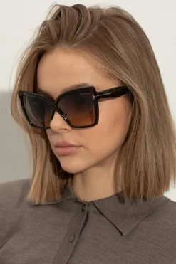 Tom Ford BRĄZOWY Okulary przeciwsłoneczne