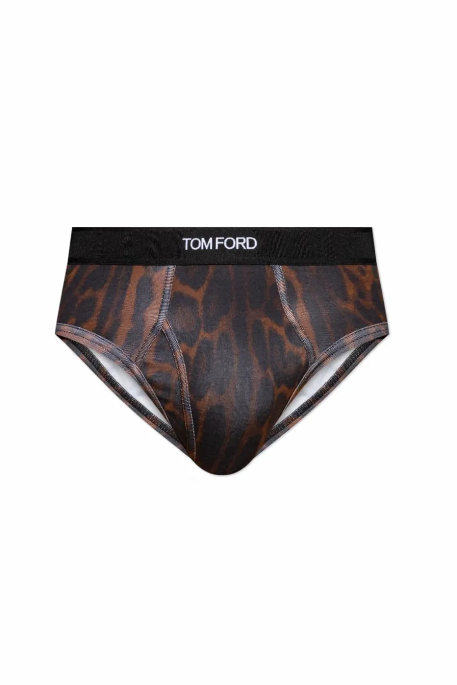 Tom Ford BRĄZOWY Slipy z logo