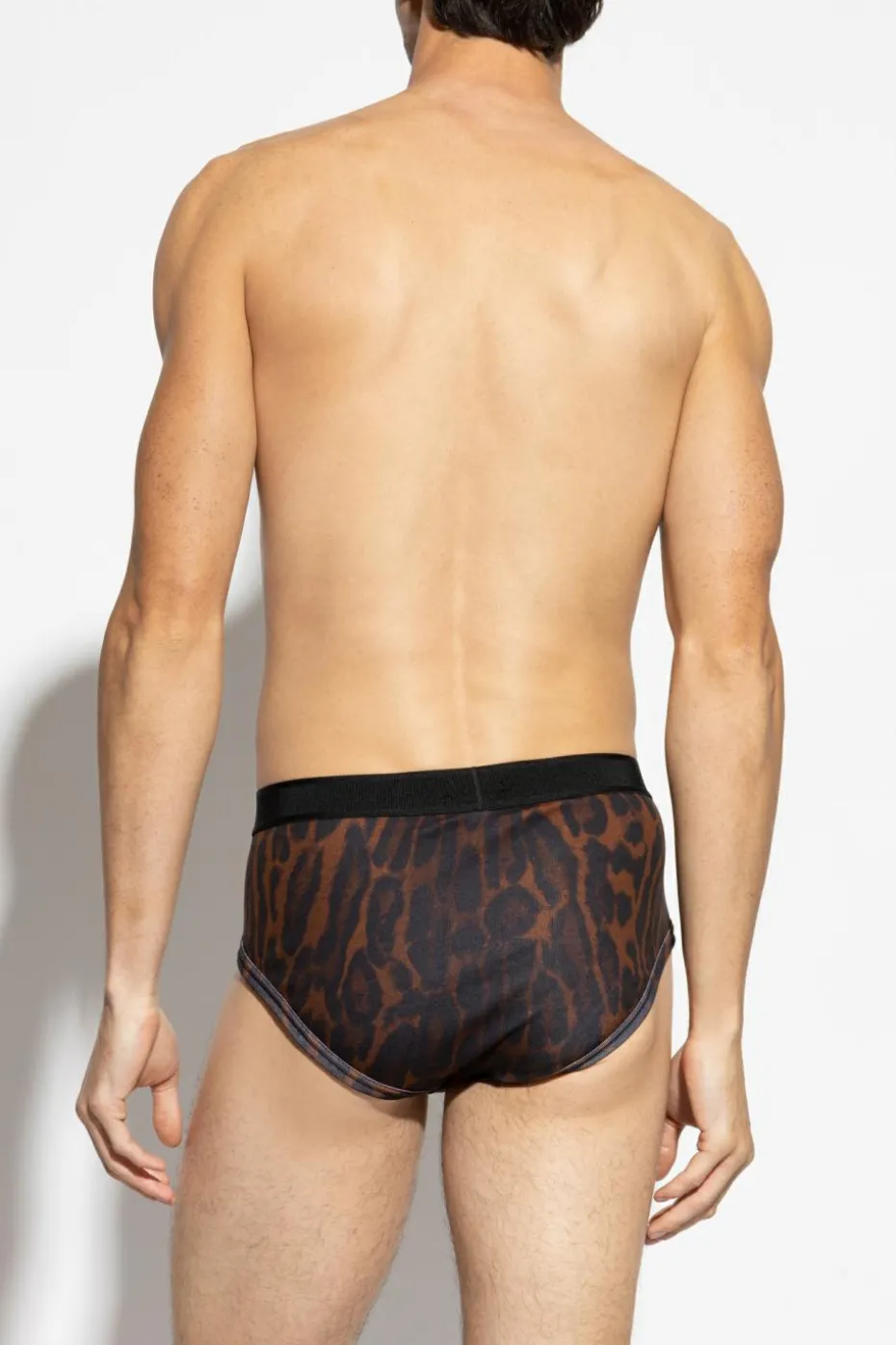 Tom Ford BRĄZOWY Slipy z logo