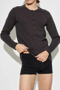 Tom Ford BRĄZOWY T-shirt z długim rękawem