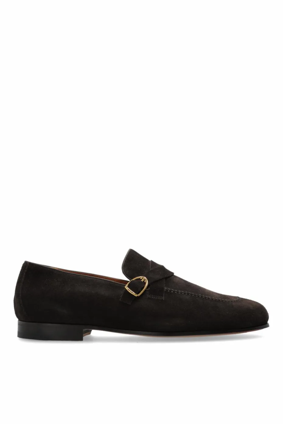 Tom Ford BRĄZOWY Zamszowe buty typu `loafers`