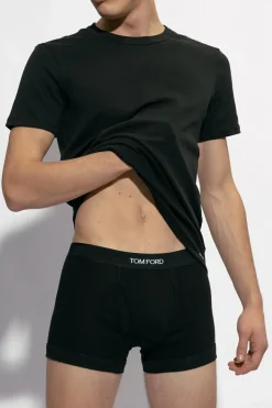Tom Ford CZARNY Bawełniany t-shirt