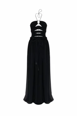 Tom Ford CZARNY Drapowana sukienka
