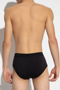 Tom Ford CZARNY Dwupak slipów z logo