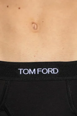 Tom Ford CZARNY Dwupak slipów z logo