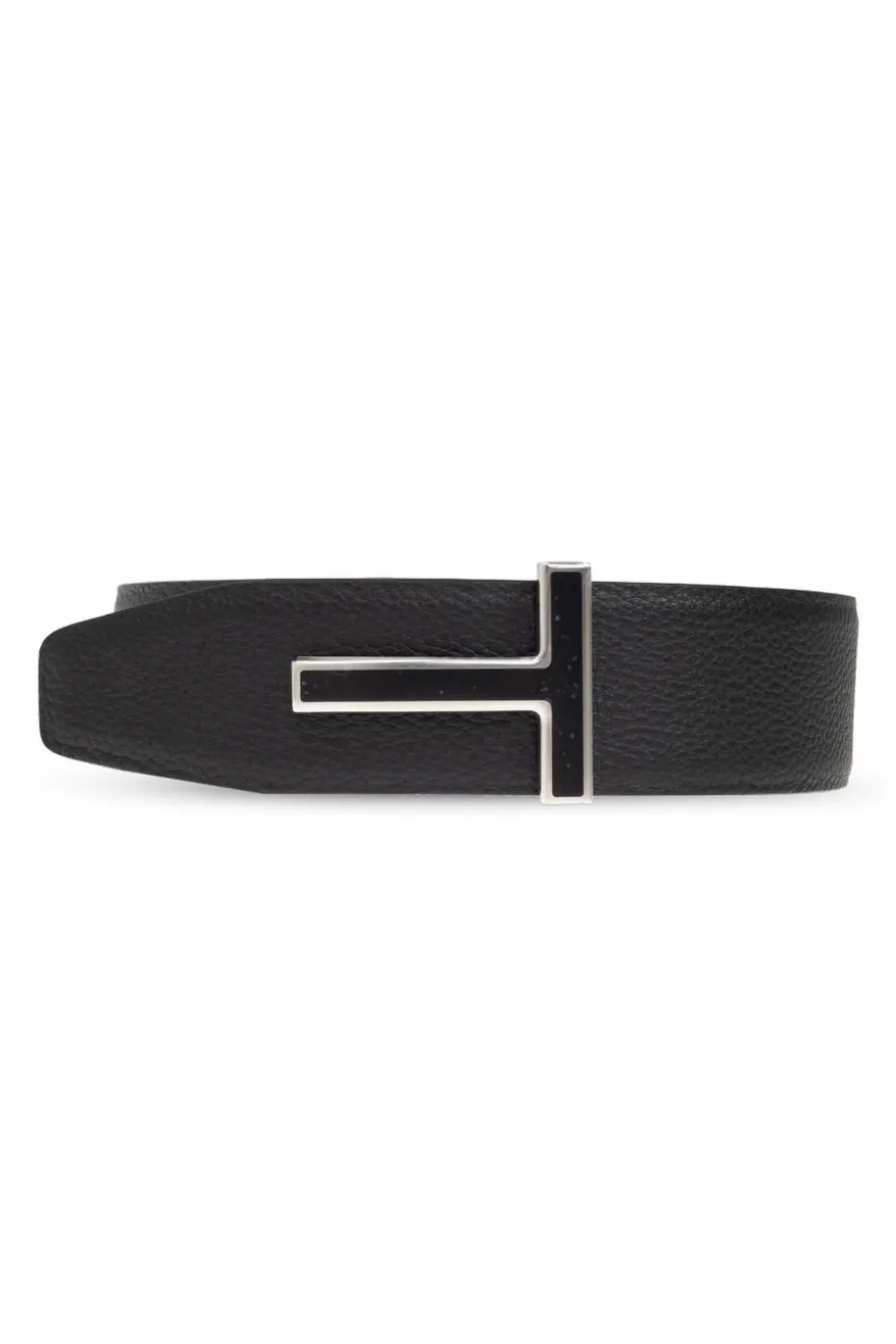Tom Ford CZARNY Dwustronny pasek