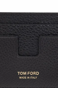 Tom Ford CZARNY Etui na karty z klipsem na banknoty