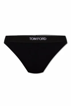 Tom Ford CZARNY Figi z logo