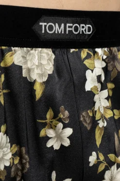 Tom Ford CZARNY Jedwabne szorty bieliźniane