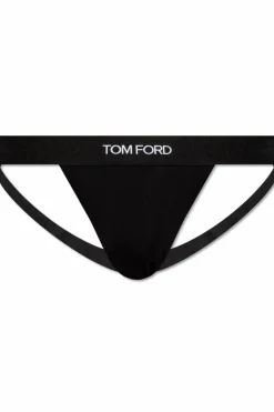 Tom Ford CZARNY Jockstrapy z logo