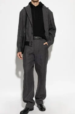 Tom Ford CZARNY Kaszmirowy sweter z kapturem
