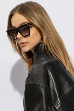 Tom Ford CZARNY Okulary przeciwsłoneczne ‘Eden’