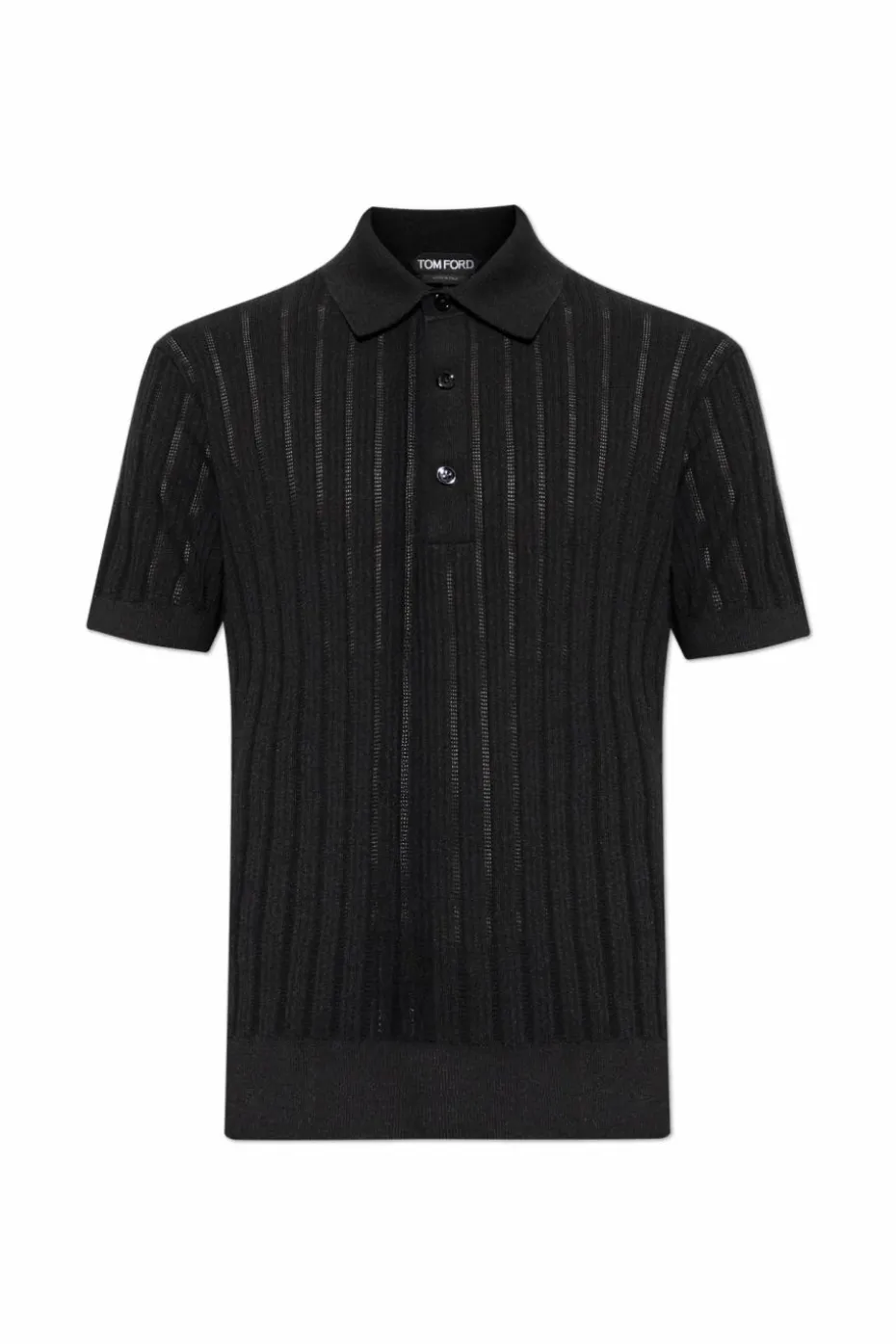 Tom Ford CZARNY Polo