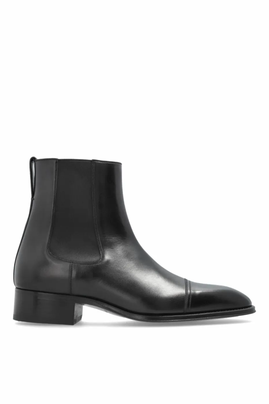 Tom Ford CZARNY Skórzane sztyblety
