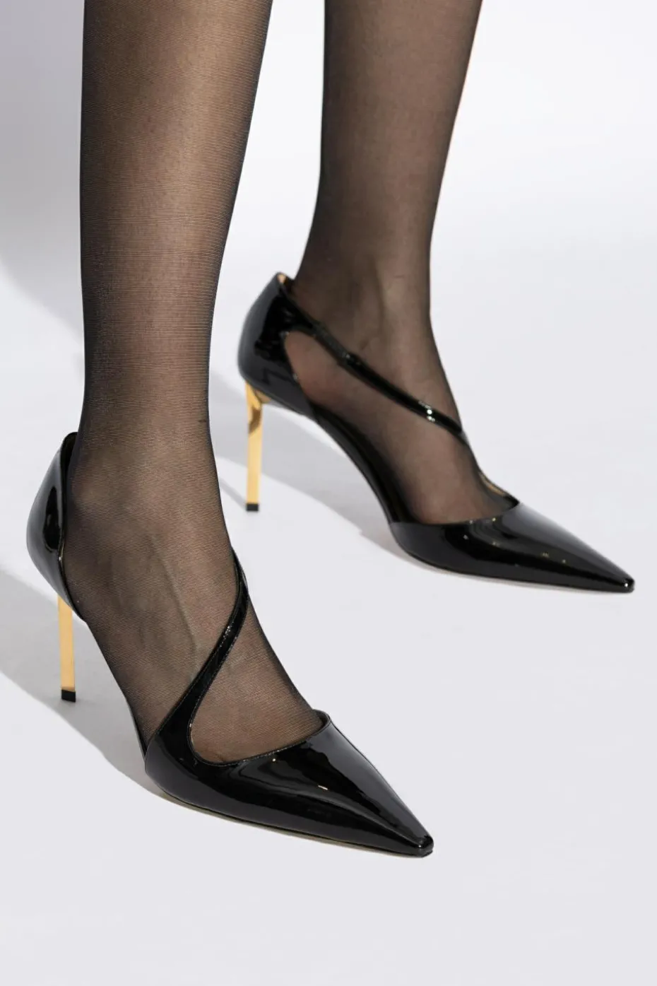 Tom Ford CZARNY Skórzane szpilki