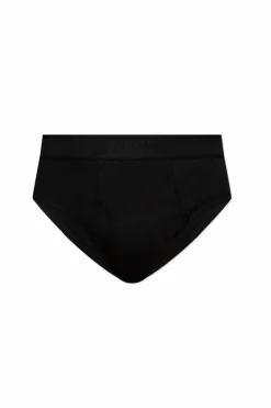 Tom Ford CZARNY Slipy z logo