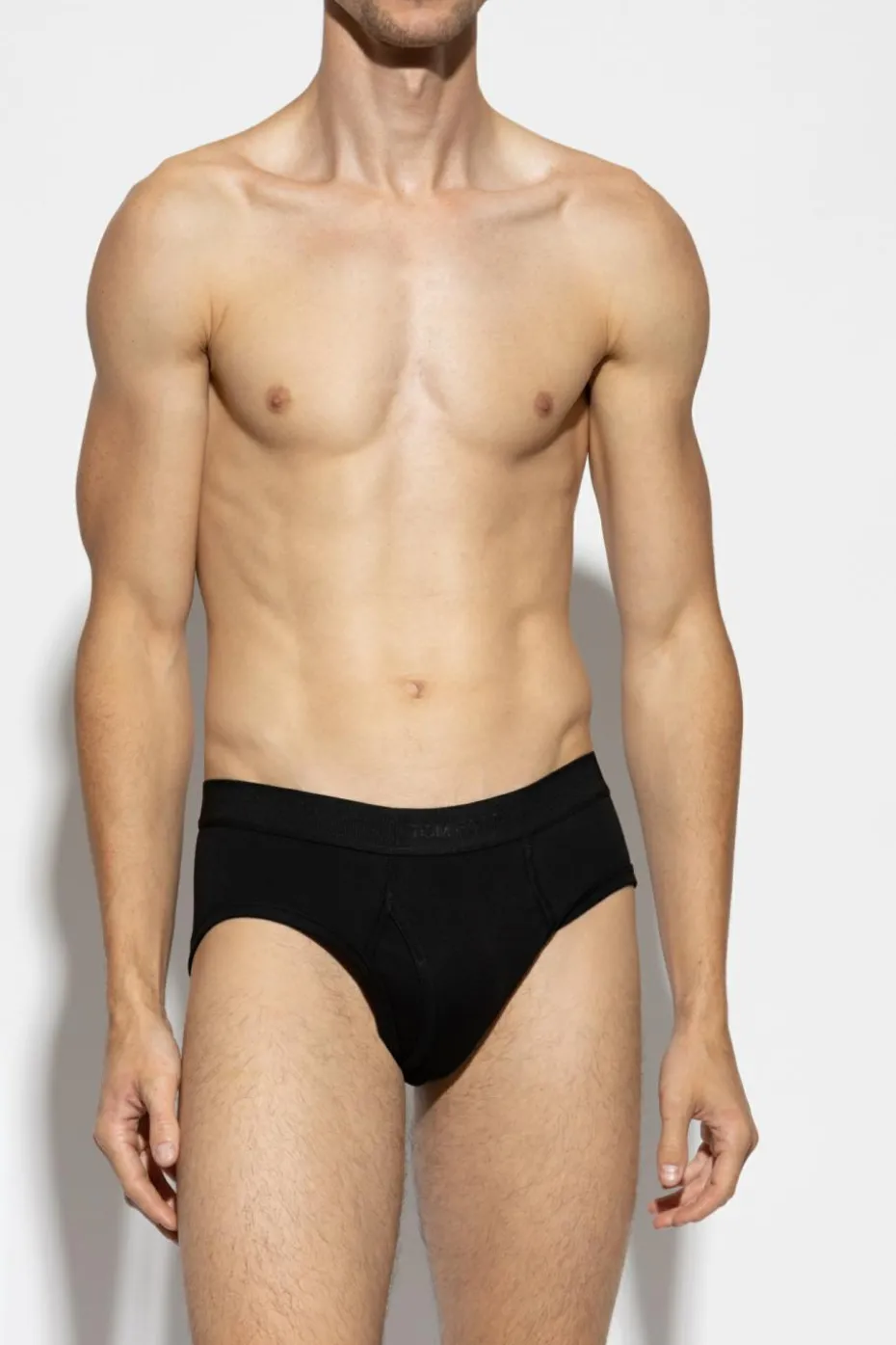 Tom Ford CZARNY Slipy z logo