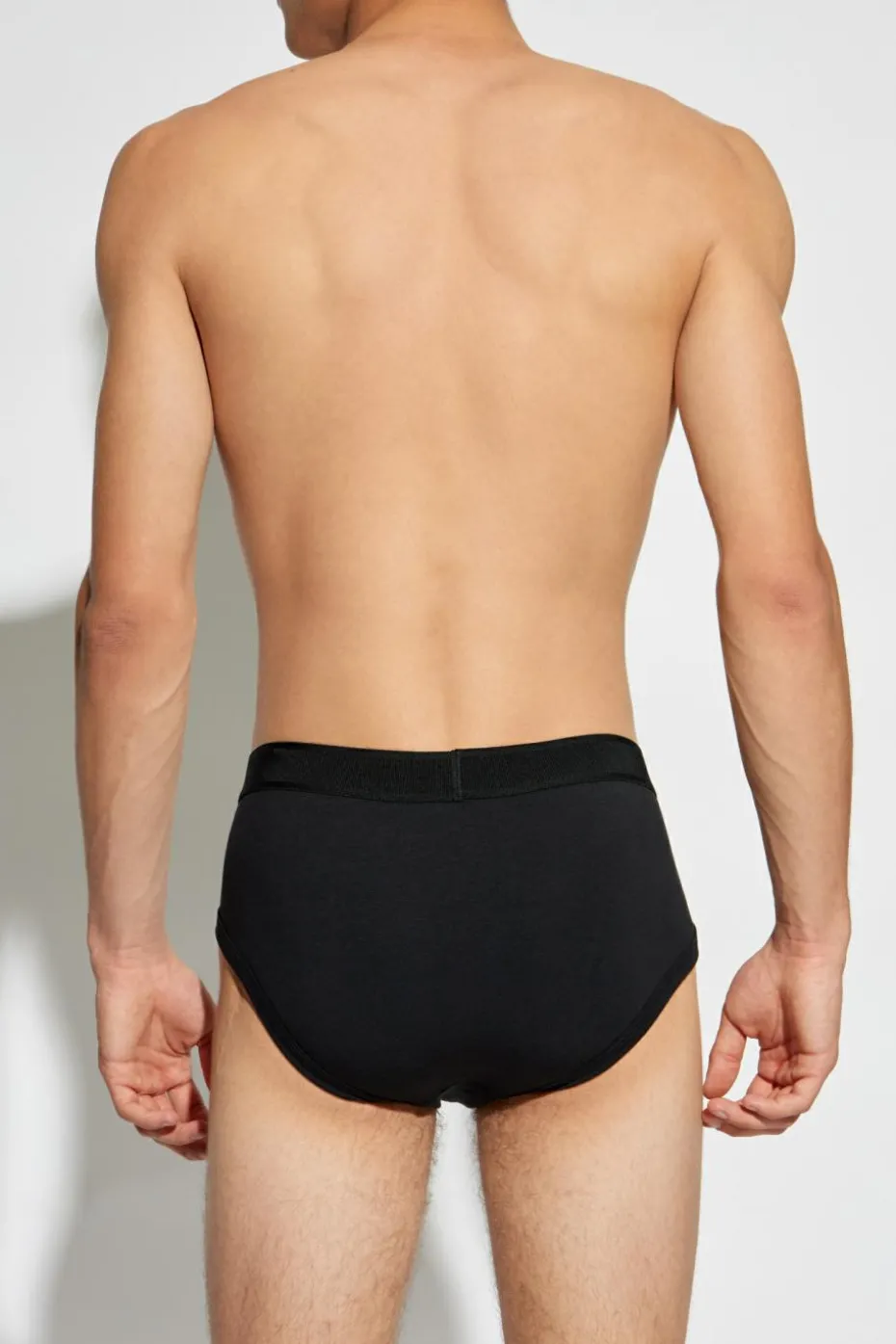 Tom Ford CZARNY Slipy z logo