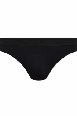 Tom Ford CZARNY Stringi z logo