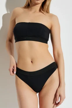 Tom Ford CZARNY Top bieliźniany z logo